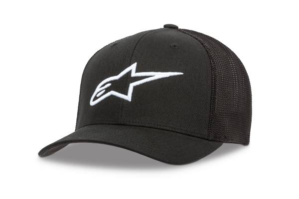 ALPINESTARS - WOMEN'S AGELESS TRUCKER HAT BLACK/WHITE - Image 1