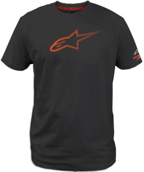 ALPINESTARS - AGELESS TECH TEE BLACK/ORANGE 2XL - Image 1