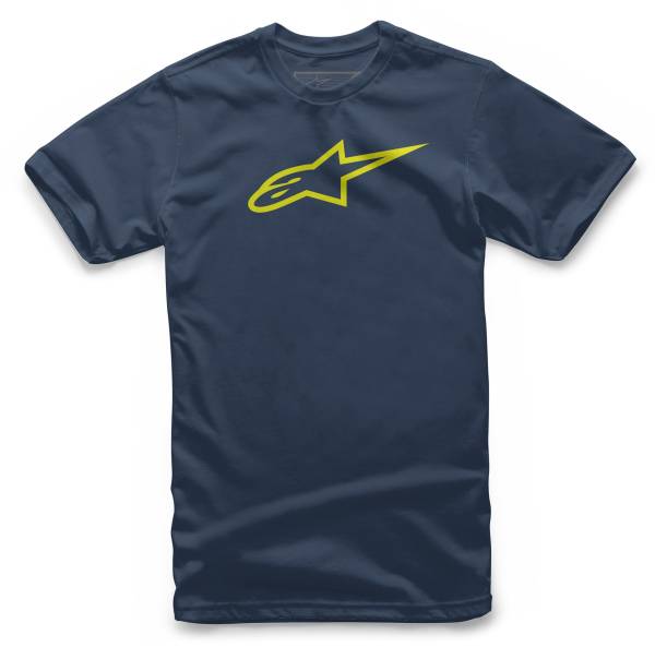 ALPINESTARS - AGELESS TEE NAVY/HI-VIS YELLOW 2X - Image 1