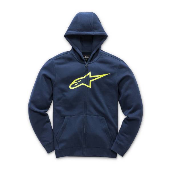 ALPINESTARS - YOUTH AGELESS FLEECE NAVY/HI VIS YELLOW LG - Image 1