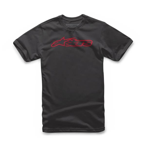 ALPINESTARS - YOUTH BLAZE TEE BLACK/RED LG - Image 1