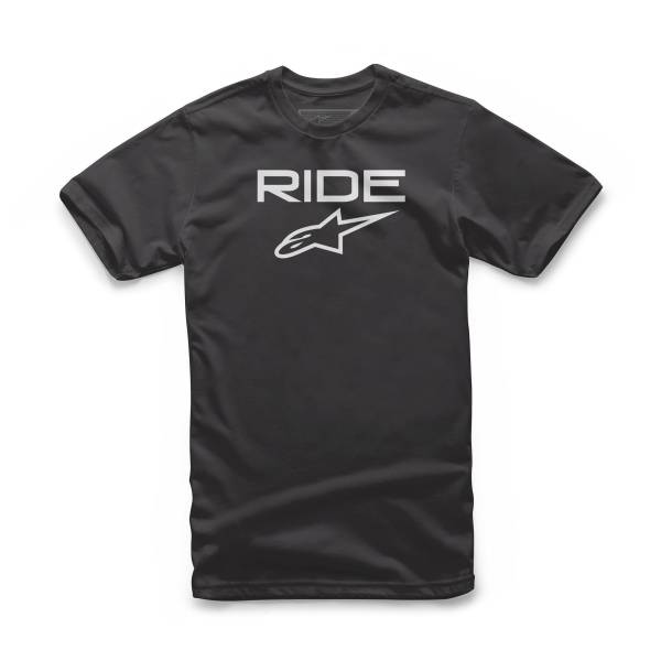 ALPINESTARS - YOUTH RIDE 2.0 TEE BLACK/WHITE LG - Image 1