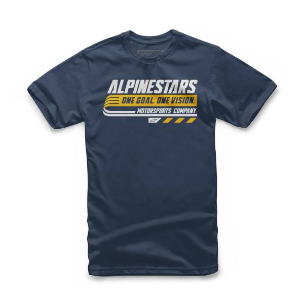 ALPINESTARS - YOUTH BRAVO TEE NAVY LG - Image 1