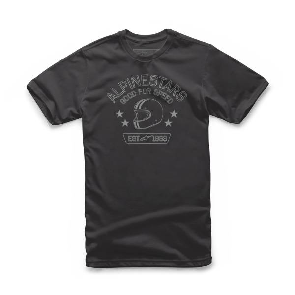 ALPINESTARS - YOUTH SCHOOL TEE BLACK/GREEN LG - Image 1