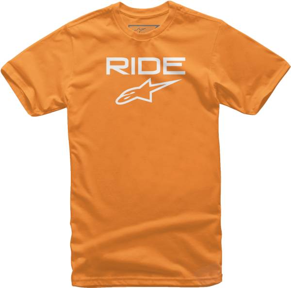 ALPINESTARS - YOUTH RIDE 2.0 TEE ORANGE/WHITE LG - Image 1