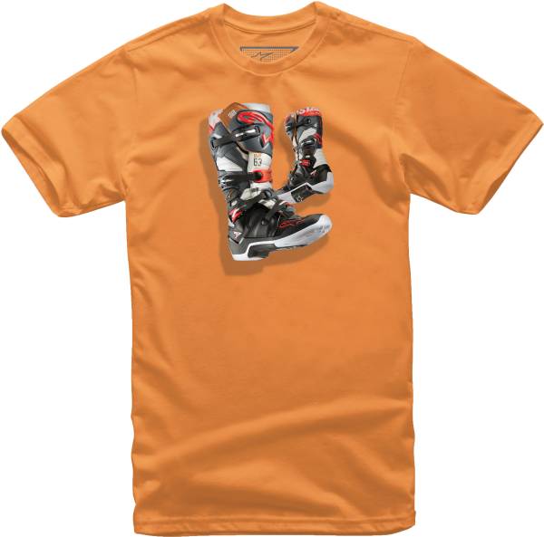 ALPINESTARS - YOUTH TECH 7 BOOT TEE ORANGE XS - Image 1