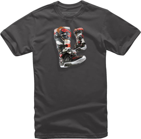 ALPINESTARS - YOUTH TECH 7 BOOT TEE BLACK LG - Image 1