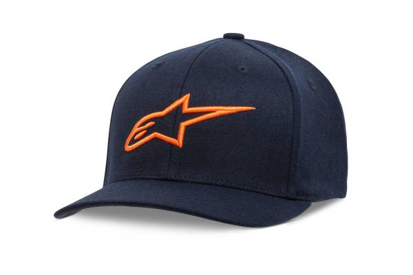 ALPINESTARS - YOUTH AGELESS HAT NAVY/ORANGE - Image 1