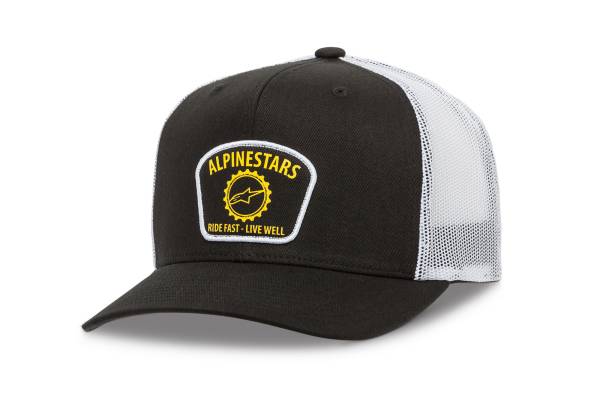 ALPINESTARS - GARAGE TRUCKER HAT BLACK/WHITE - Image 1