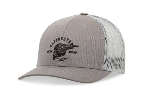 ALPINESTARS - SKULLISION TRUCKER HAT GREY/BLACK - Image 1