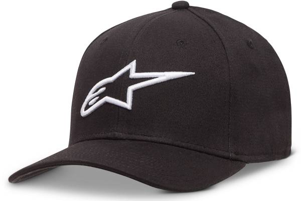 ALPINESTARS - CURVE HAT BLACK/WHITE LG/XL - Image 1