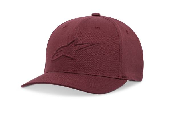 ALPINESTARS - AGELESS EMBOSS HAT BURGUNDY LG/XL - Image 1