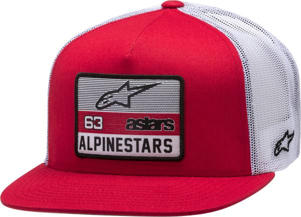 ALPINESTARS - SPONSORED HAT RED/WHITE OS - Image 1