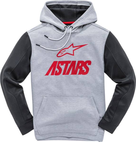 ALPINESTARS - CONVERGE FLEECE GREY HEATHER/RED 2X - Image 1