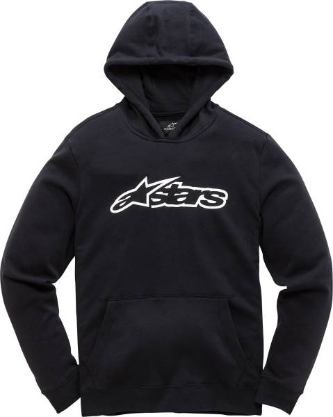 ALPINESTARS - YOUTH BLAZE FLEECE PULLOVER BLACK/WHITE MD - Image 1