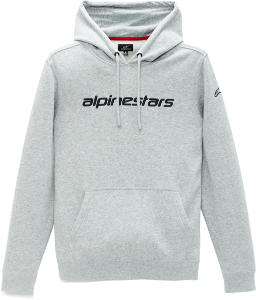 ALPINESTARS - LINEAR HOODIE GREY HEATHER 2X - Image 1