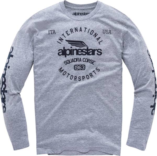 ALPINESTARS - WINGED MOTO PREM TEE GREY HEATHER 2X - Image 1