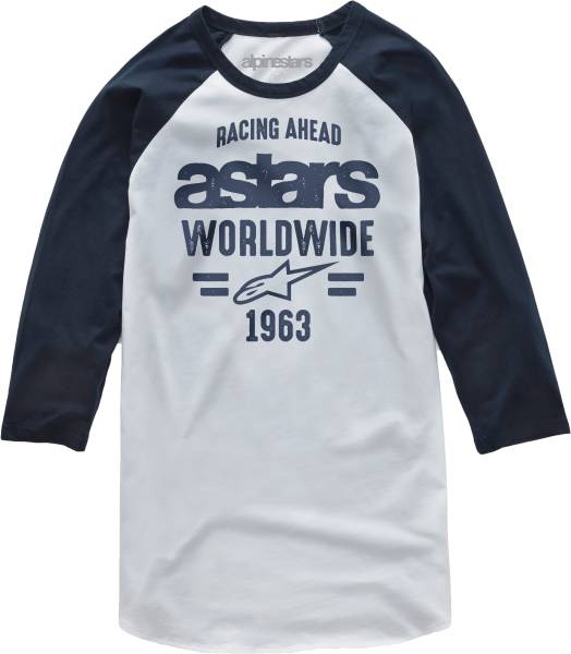 ALPINESTARS - ENTICE PREM TEE WHITE/NAVY 2X - Image 1