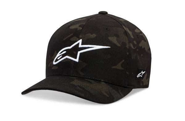 ALPINESTARS - AGELESS CAMO HAT BLACK/WHITE LG/XL - Image 1