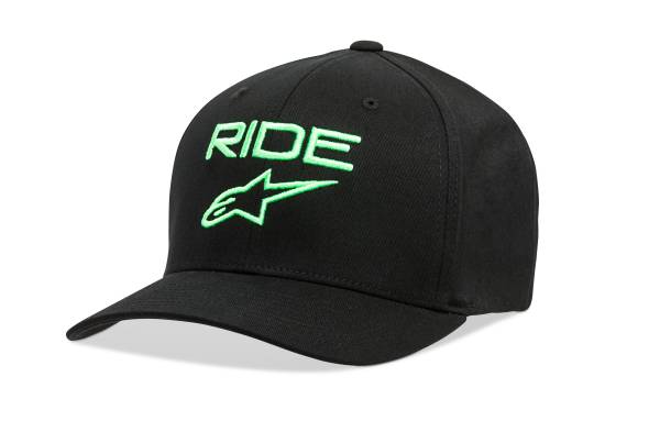 ALPINESTARS - RIDE 2.0 HAT BLACK/GREEN LG/XL - Image 1