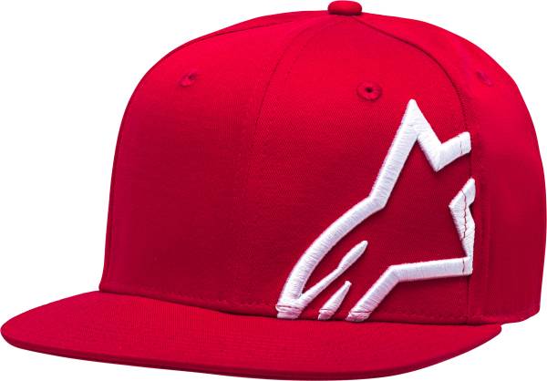 ALPINESTARS - CORP SNAP HAT RED/WHITE FLAT BILL - Image 1