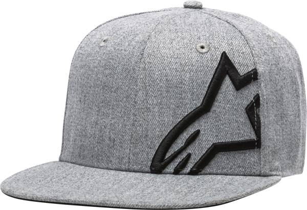 ALPINESTARS - CORP SNAP HAT GREY HEATHER/BLACK FLAT BILL - Image 1