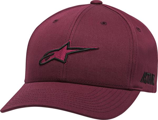 ALPINESTARS - AGELESS PROP HAT BURGUNDY CURVED BILL - Image 1