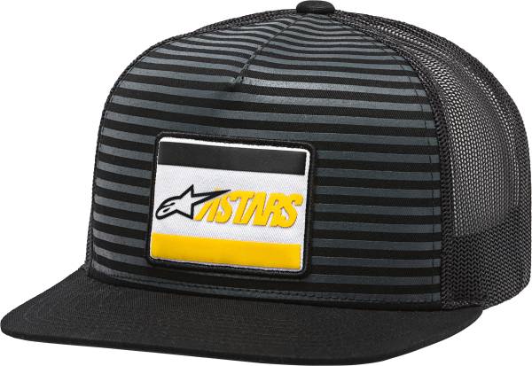 ALPINESTARS - DOMINATE TRUCKER HAT BLACK FLAT BILL - Image 1