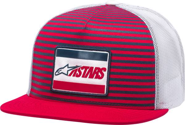 ALPINESTARS - DOMINATE TRUCKER HAT RED FLAT BILL - Image 1