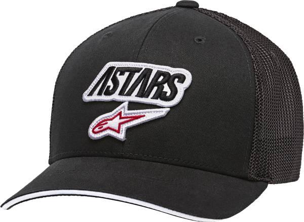 ALPINESTARS - RACE ANGLE MESH HAT BLACK/BLACK LG/XL CURVED BILL - Image 1