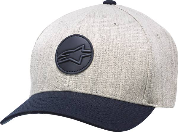 ALPINESTARS - DOT PATCH HAT NATURAL HEATHER/NAVY LG/XL CURVED BILL - Image 1