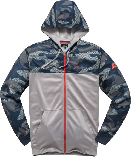 ALPINESTARS - RECKON ZIP HOODIE NAVY/CAMO 2X - Image 1