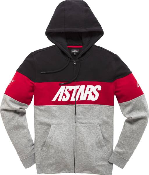 ALPINESTARS - GRUPO ZIP HOODIE BLACK/GREY HEATHER 2X - Image 1