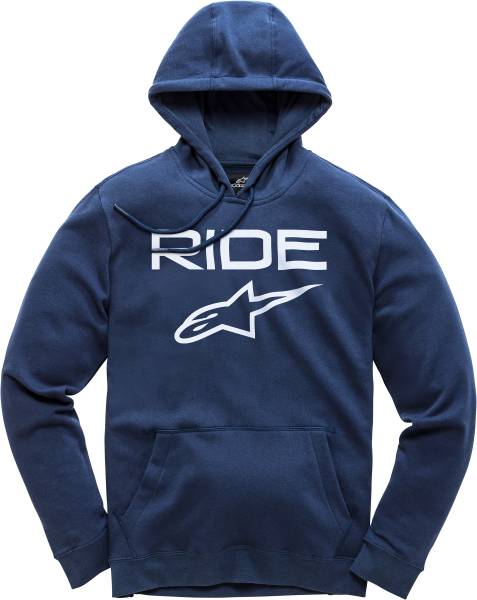 ALPINESTARS - RIDE 2.0 PULLOVER HOODIE NAVY/WHITE 2X - Image 1