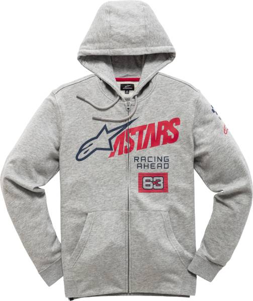 ALPINESTARS - TITLE ZIP HOODIE GREY HEATHER 2X - Image 1