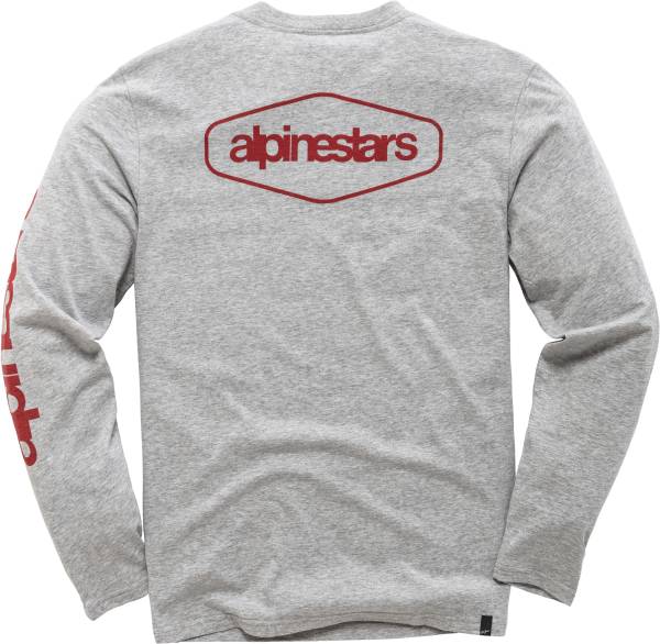 ALPINESTARS - OUTLAND PREMIUM LONGSLEEVE TEE GREY HEATHER 2X - Image 1