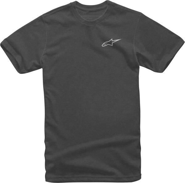 ALPINESTARS - NEU AGELESS TEE CHARCOAL HEATHER/WHITE 2X - Image 1