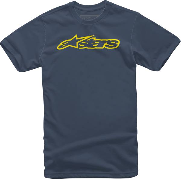 ALPINESTARS - BLAZE TEE NAVY/YELLOW 2X - Image 1