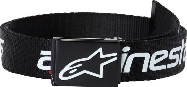 ALPINESTARS - LINEAR WEB BELT BLACK/WHITE - Image 1