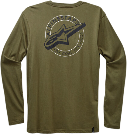 ALPINESTARS - HOOPS LS TEE MILITARY 2X - Image 1