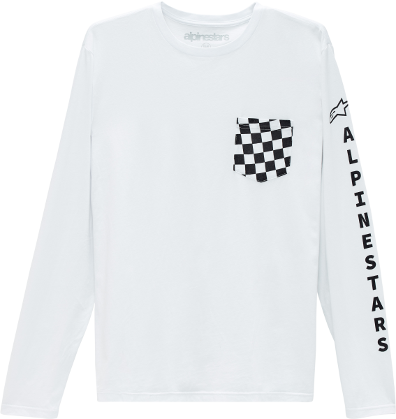 ALPINESTARS - CHECK LS TEE WHITE 2X - Image 1