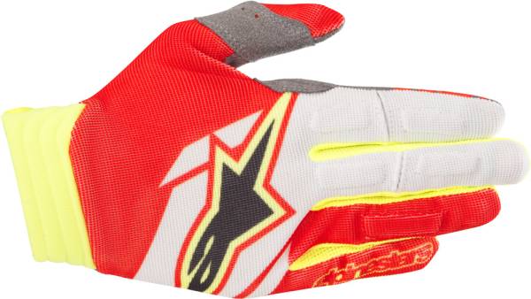 ALPINESTARS - AVIATOR GLOVES RED/WHITE/YELLOW 2X - Image 1