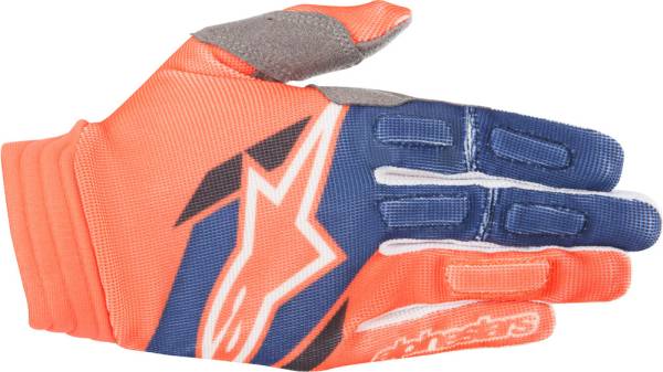 ALPINESTARS - AVIATOR GLOVES ORANGE/BLUE 2X - Image 1