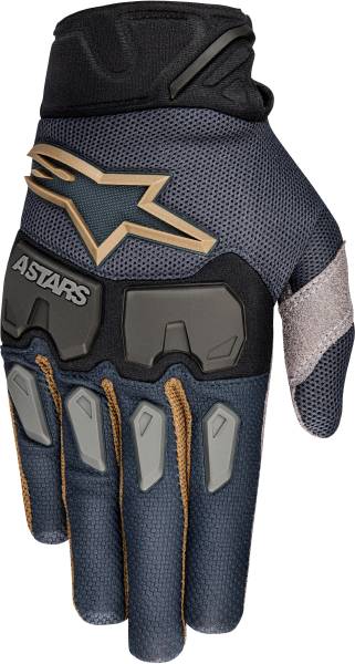 ALPINESTARS - AVIATOR RACEFEND GLOVES BLACK/GOLD/GREY 2X - Image 1