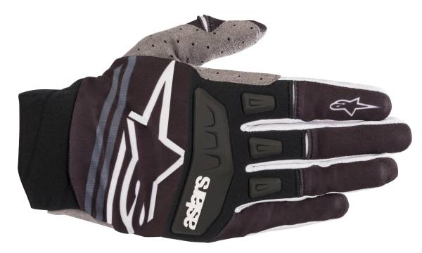 ALPINESTARS - TECHSTAR GLOVES BLACK/WHITE 2X - Image 1