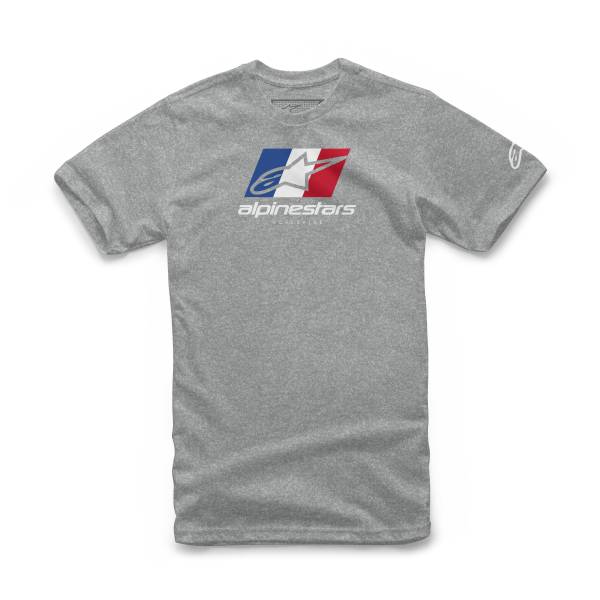 ALPINESTARS - WORLD TOUR TEE GREY HEATHER 2X - Image 1