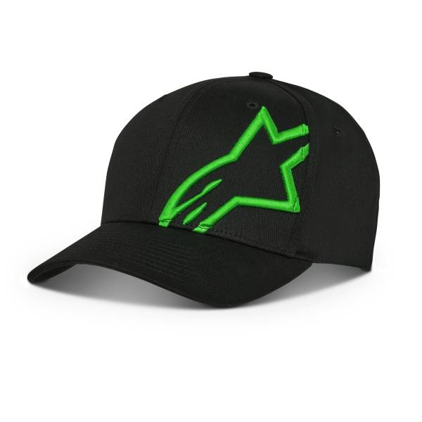 ALPINESTARS - CORP SNAP 2 HAT BLACK/GREEN O/S - Image 1