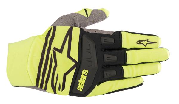 ALPINESTARS - TECHSTAR GLOVES YELLOW/BLACK 2X - Image 1