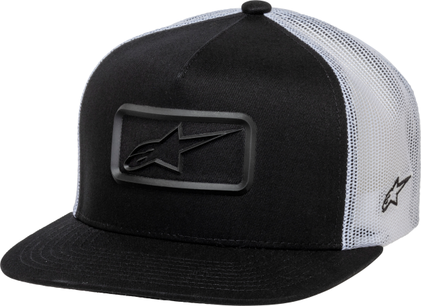 ALPINESTARS - FORGE TRUCKER HAT BLACK/WHITE OS - Image 1