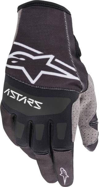 ALPINESTARS - TECHSTAR GLOVES BLACK/WHITE 2X - Image 1